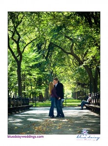 Central Park NYC engagement portraits
