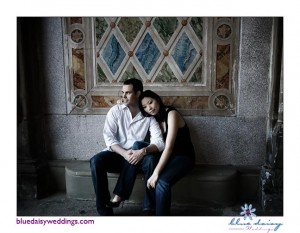 Central Park fall engagement session