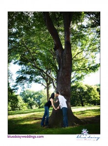 Central Park fall engagement session
