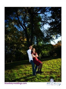 Chinatown and Central Park fall engagement session in New York City
