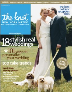 wedding feature in the Knot bridal magazine