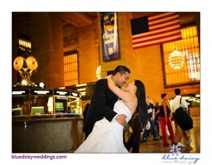After wedding portraits inGrand Central Terminal NYC