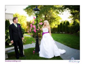 bride and groom after wedding portraits