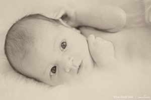 newborn baby girl face