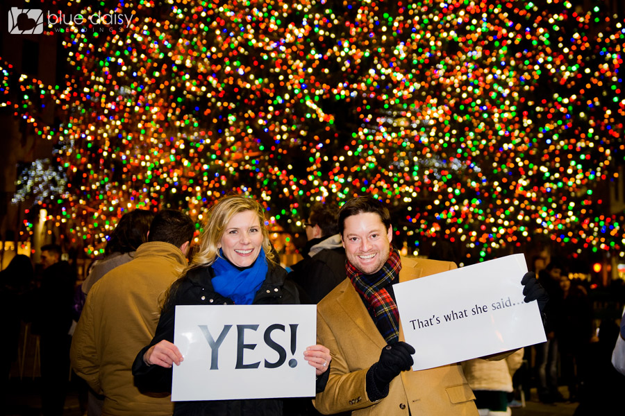 She said Yes! proposal sign