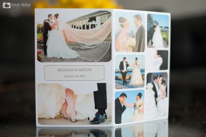 photo collage wedding thank you card
