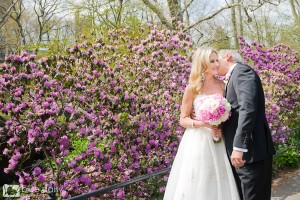 spring wedding portraits in Central Park