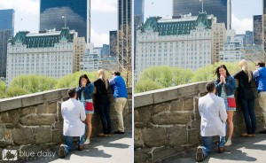 Manhattan surprise proposal photographer