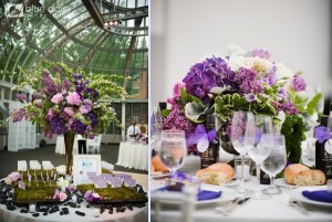 wedding centerpieces and flowers Brooklyn Botanic Garden wedding New York