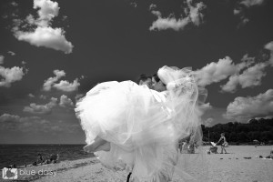 Long Island NY beach wedding photo