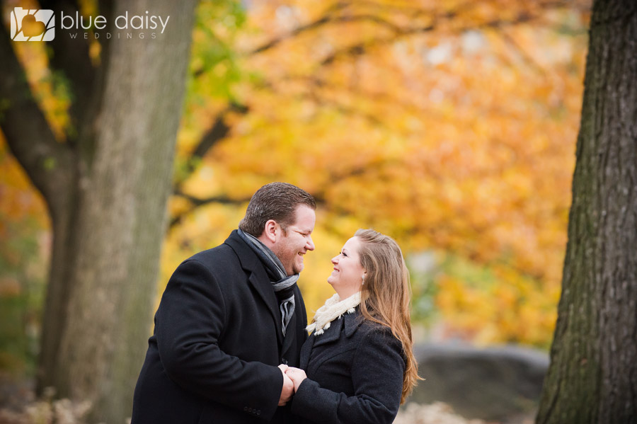 proposal and engagement portraits in Central Park