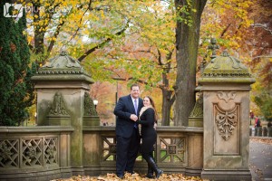 Bethesda Terrace engagement portraits in Central Park, New York City