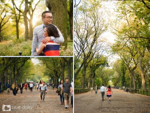 Central Park NYC engagement portrait