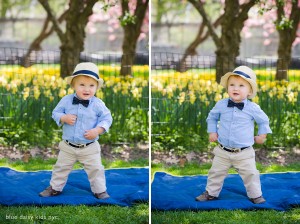 Spring family portraits in Central Park, New York City