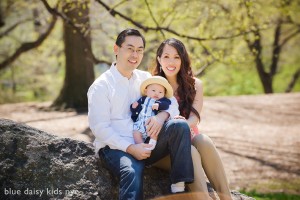 Cherry blossom family portrait session in Central Park - Manhattan NYC