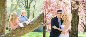 Spring family portraits in Central Park, New York City