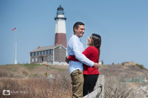Montauk lighthouse proposal and engagement photographer