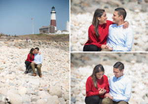 engagement and proposal photographer in Montauk New York